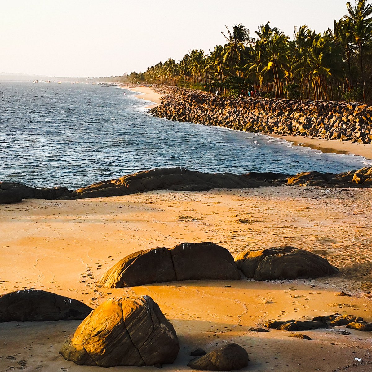 Swimming is also possible at Kappad Beach