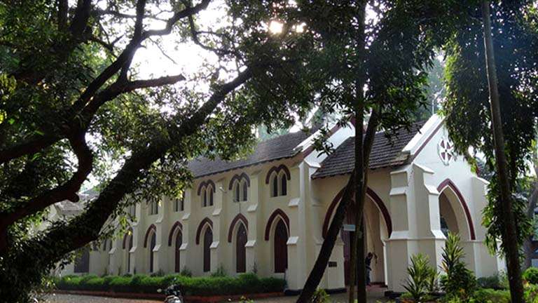 Front view of St. Mary's CSI Church in Nadakkavu