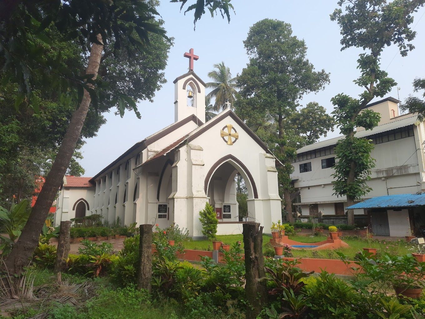 St. Mary's CSI Church showcasing its arched windows and colonial design